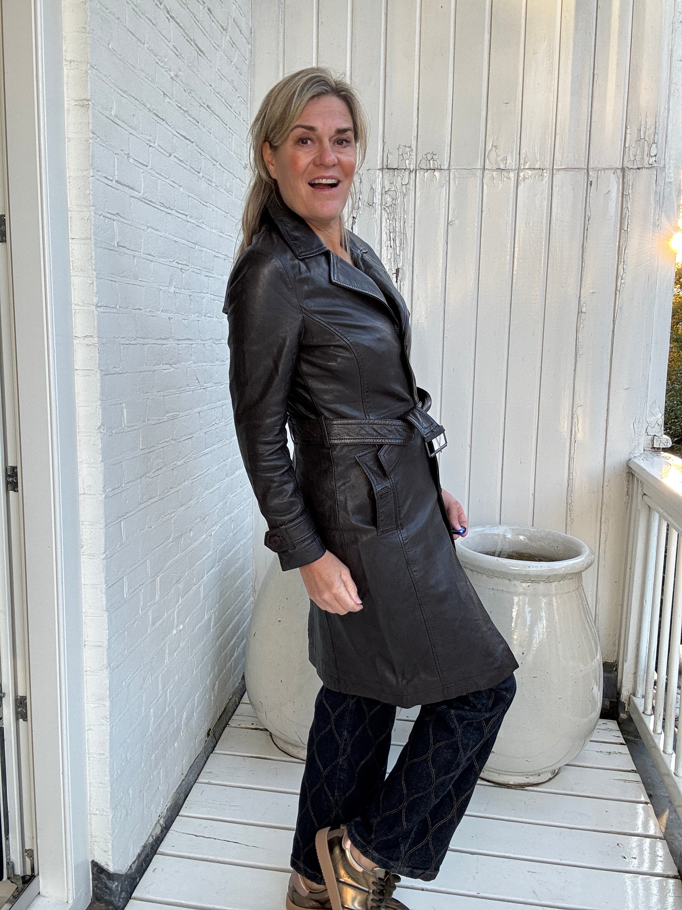 Leren jas - Liya - Mauritius