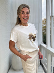 Rimona Shirt Paillet Flower - NUKUS