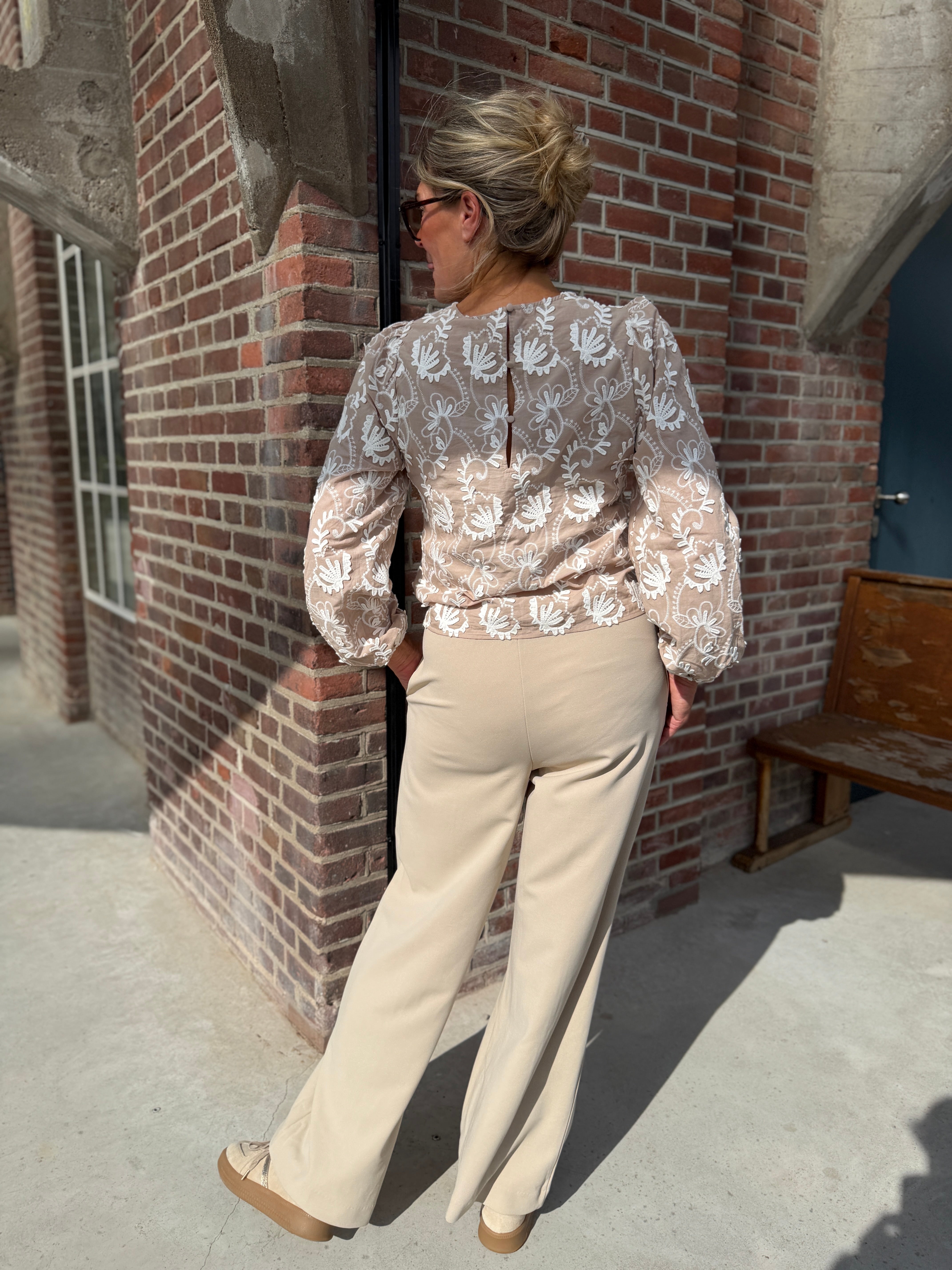 Blouse - Mya RE L/S TOP NOOS - .Object