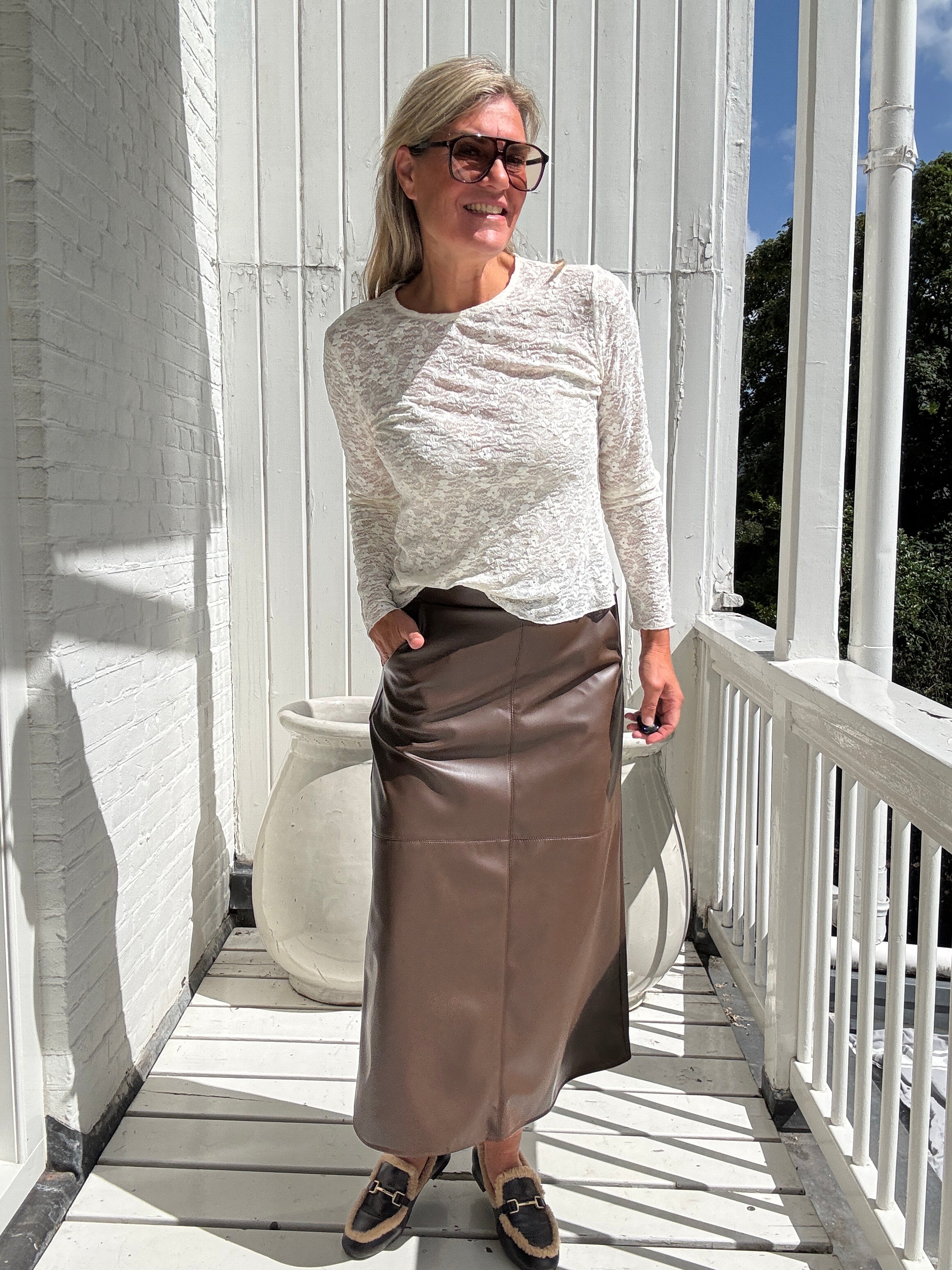 Top - FAY O-NECK LS TOP - VILA