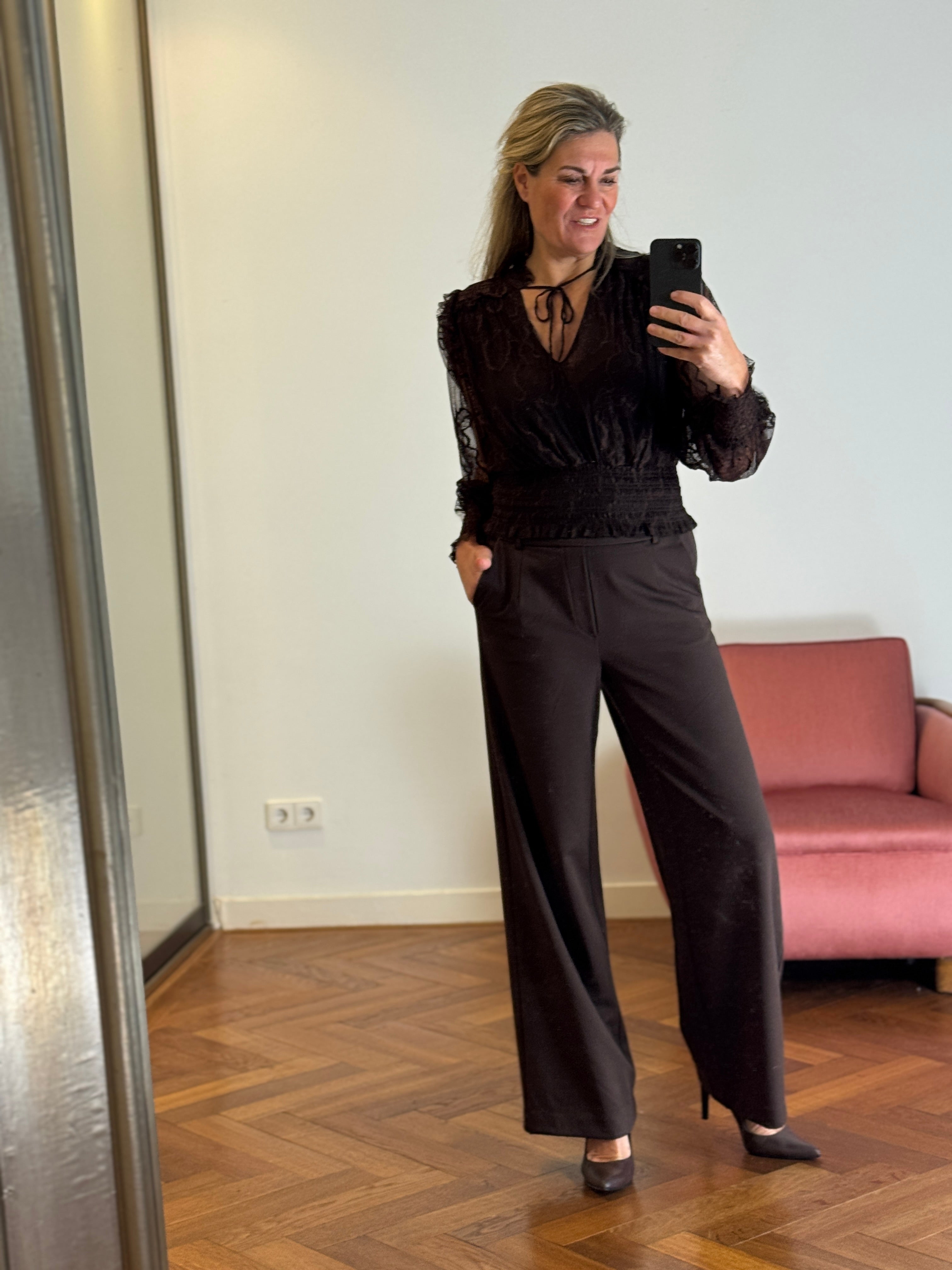 Broek - Varone HW Wide Pant - Vila