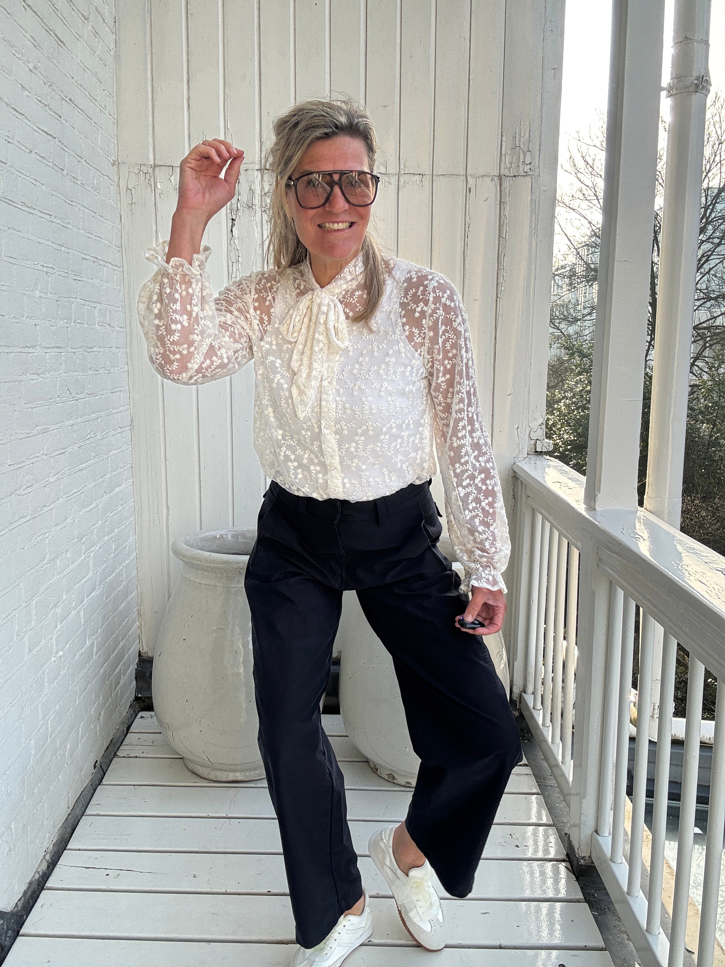 Barrel pant - CLAIR - Only