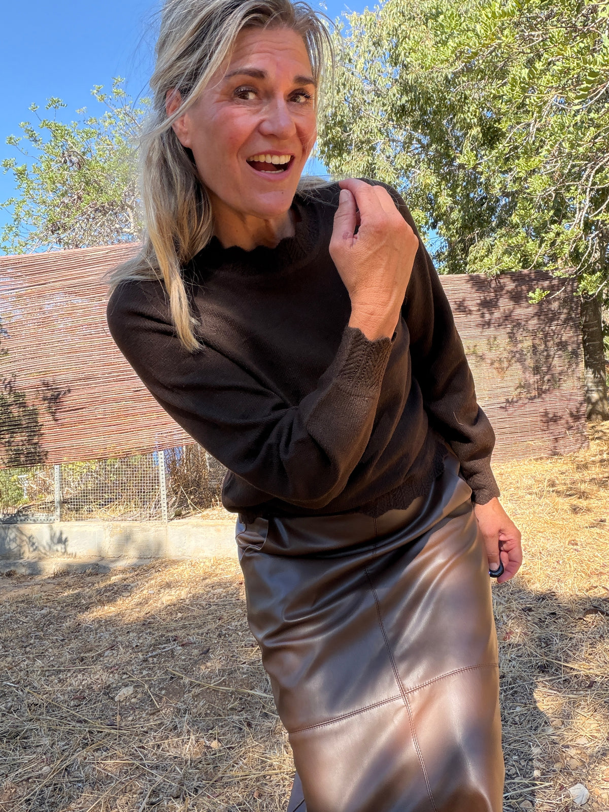 Trui - NIKOLINA O-NECK LS KNIT TOP - NOOS - VILA