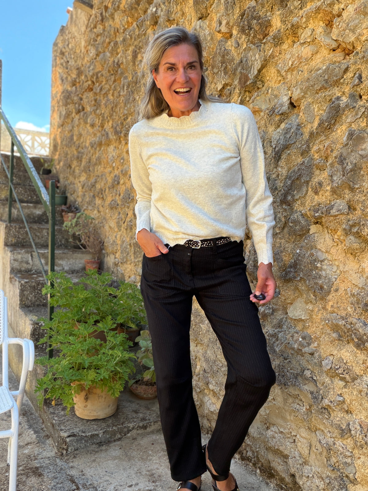 Trui - NIKOLINA O-NECK LS KNIT TOP - NOOS - VILA