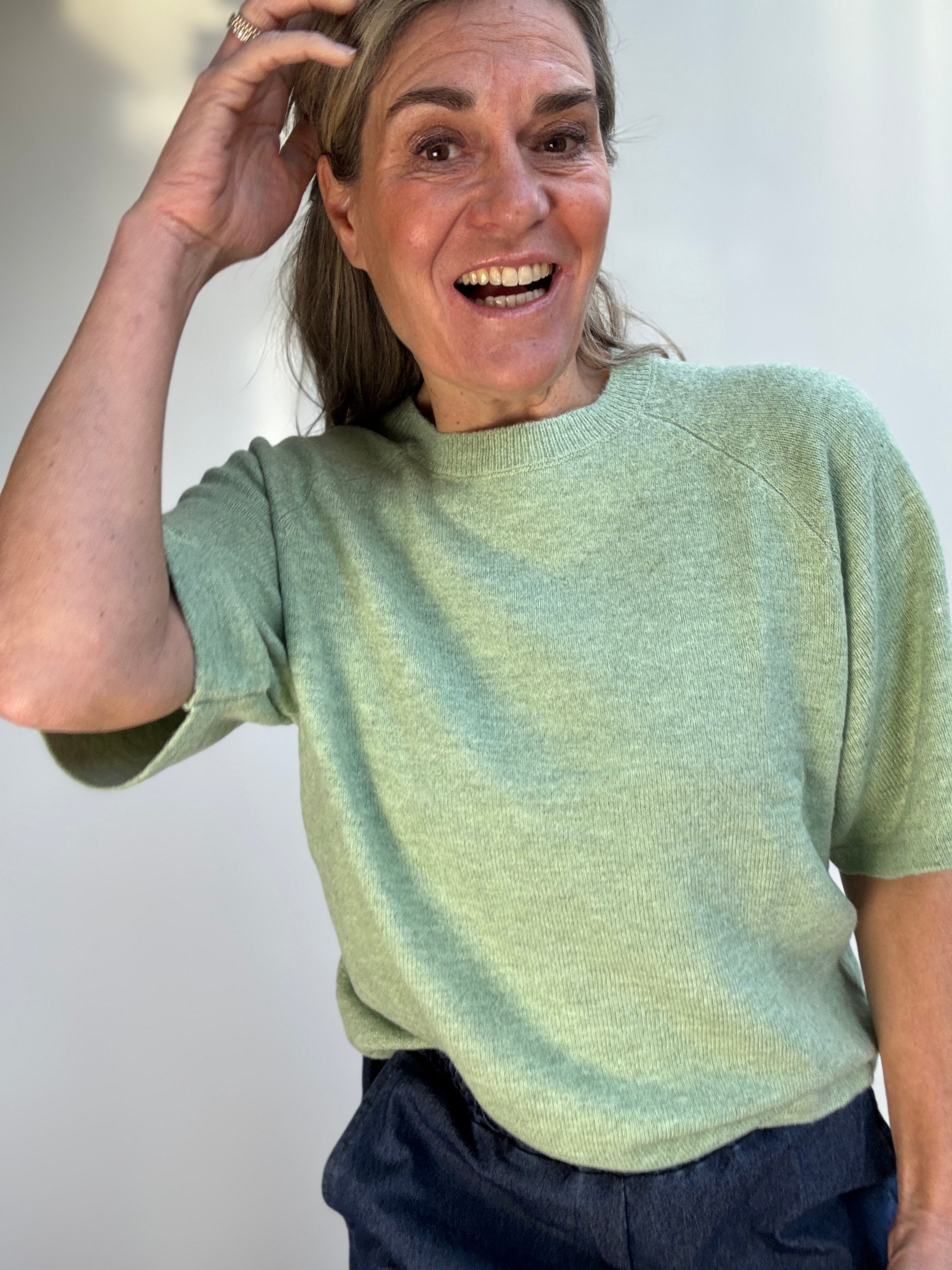 Trui - LIGA 2/4 O-NECK KNIT TOP - Vila