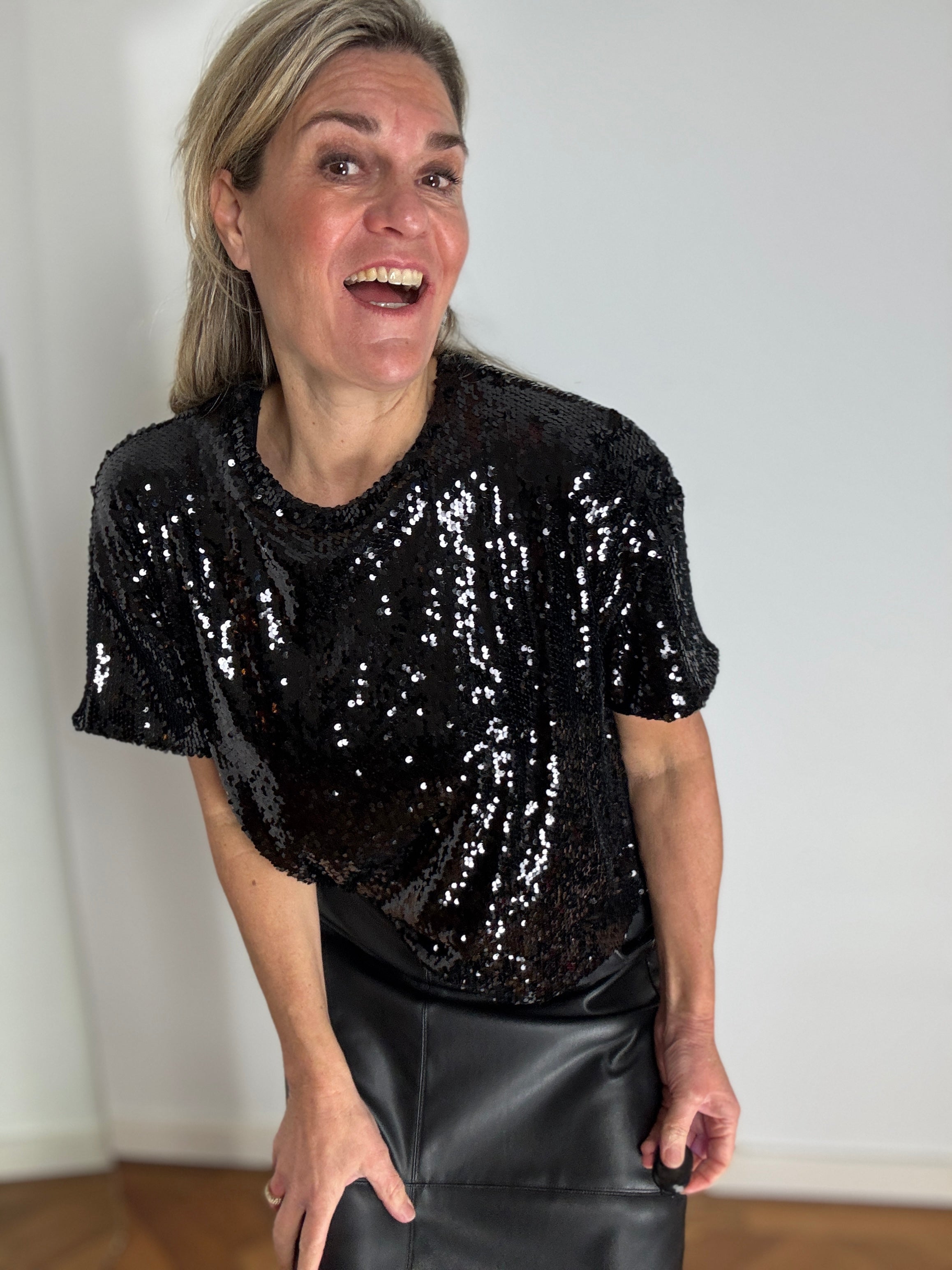 Trui korte mouw - Celeste - Cartouche by Suus