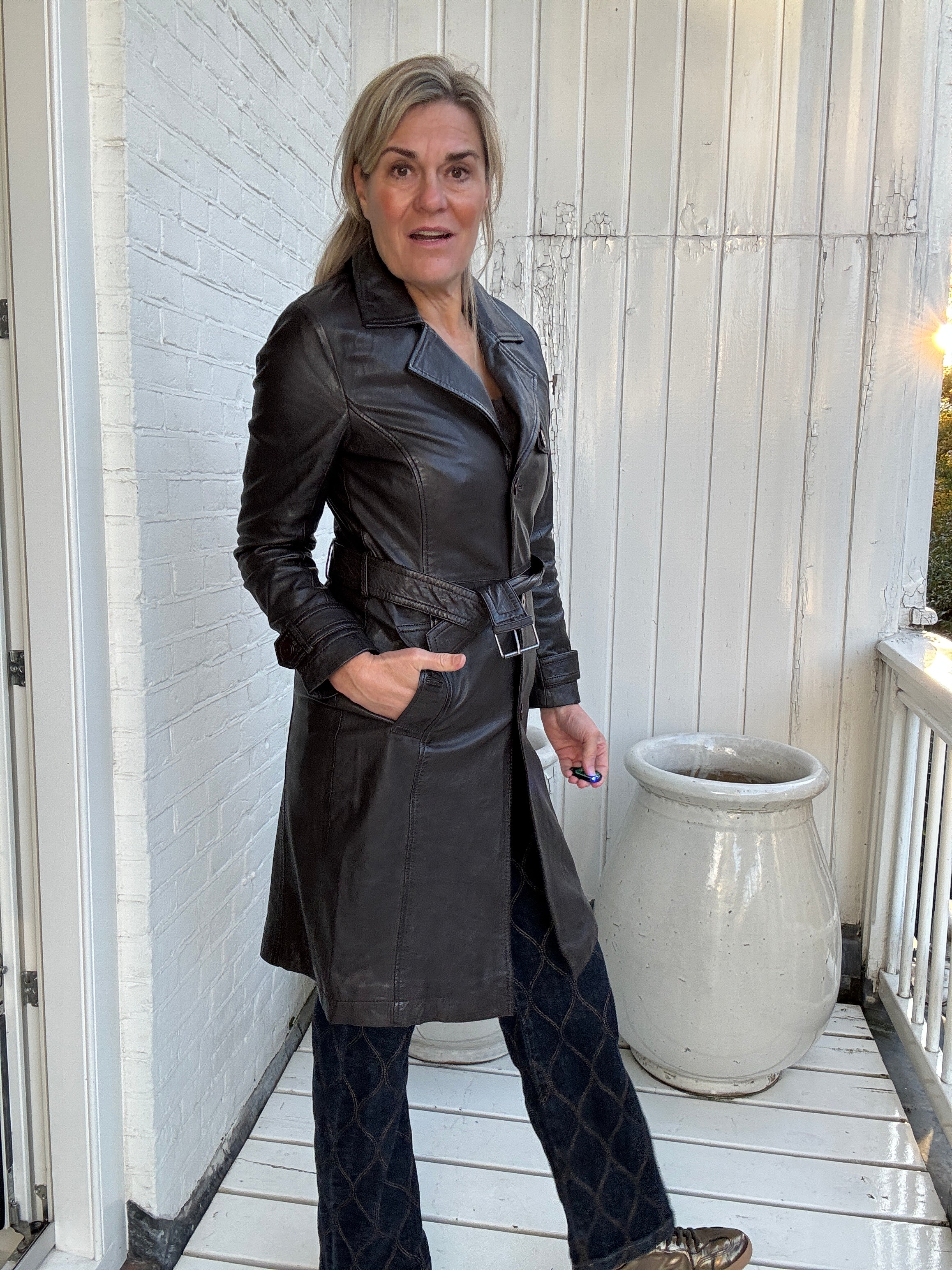 Leren jas - Liya - Mauritius