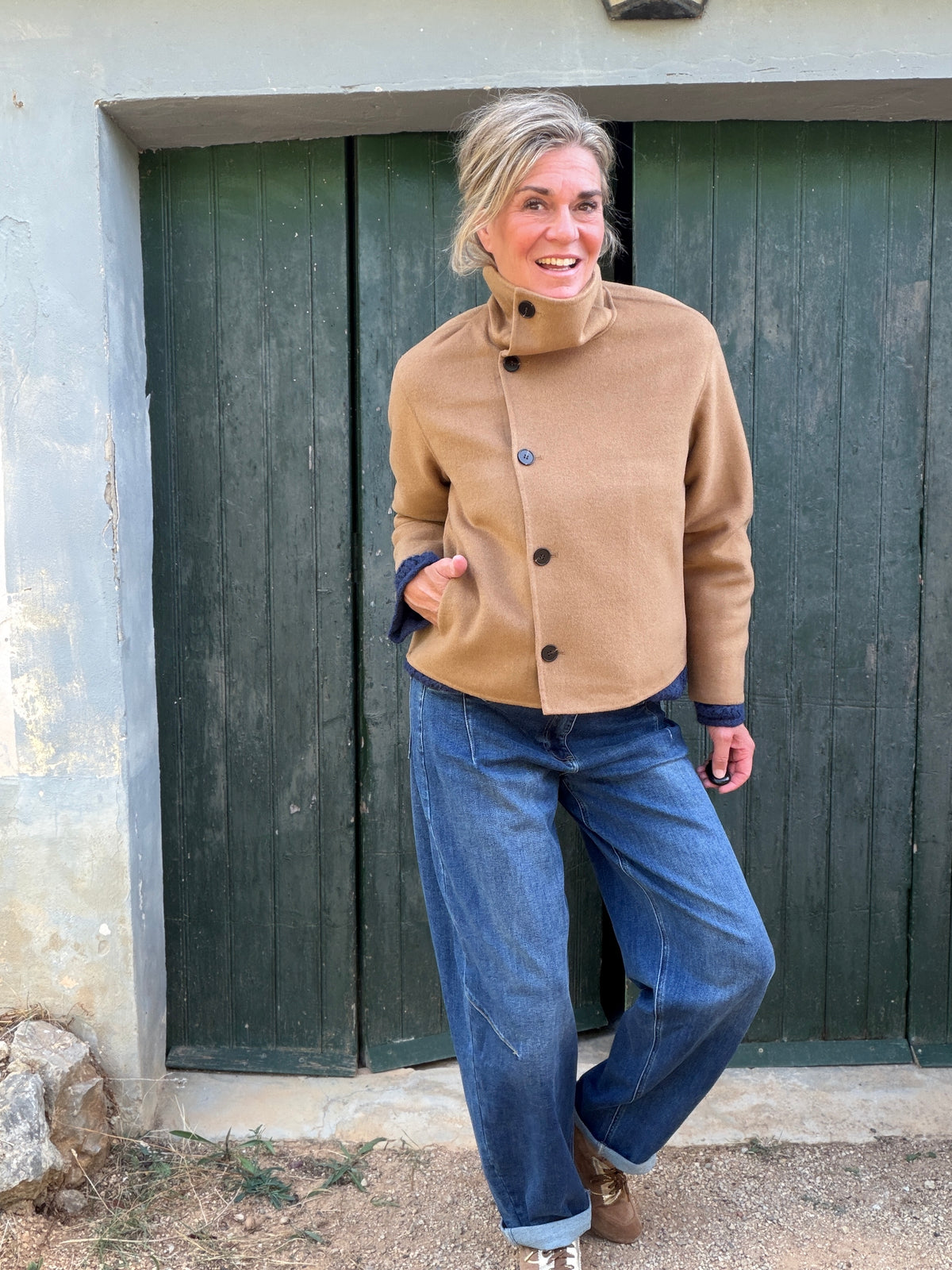 Herfstjas Marloes met hoge kraag – foto 5