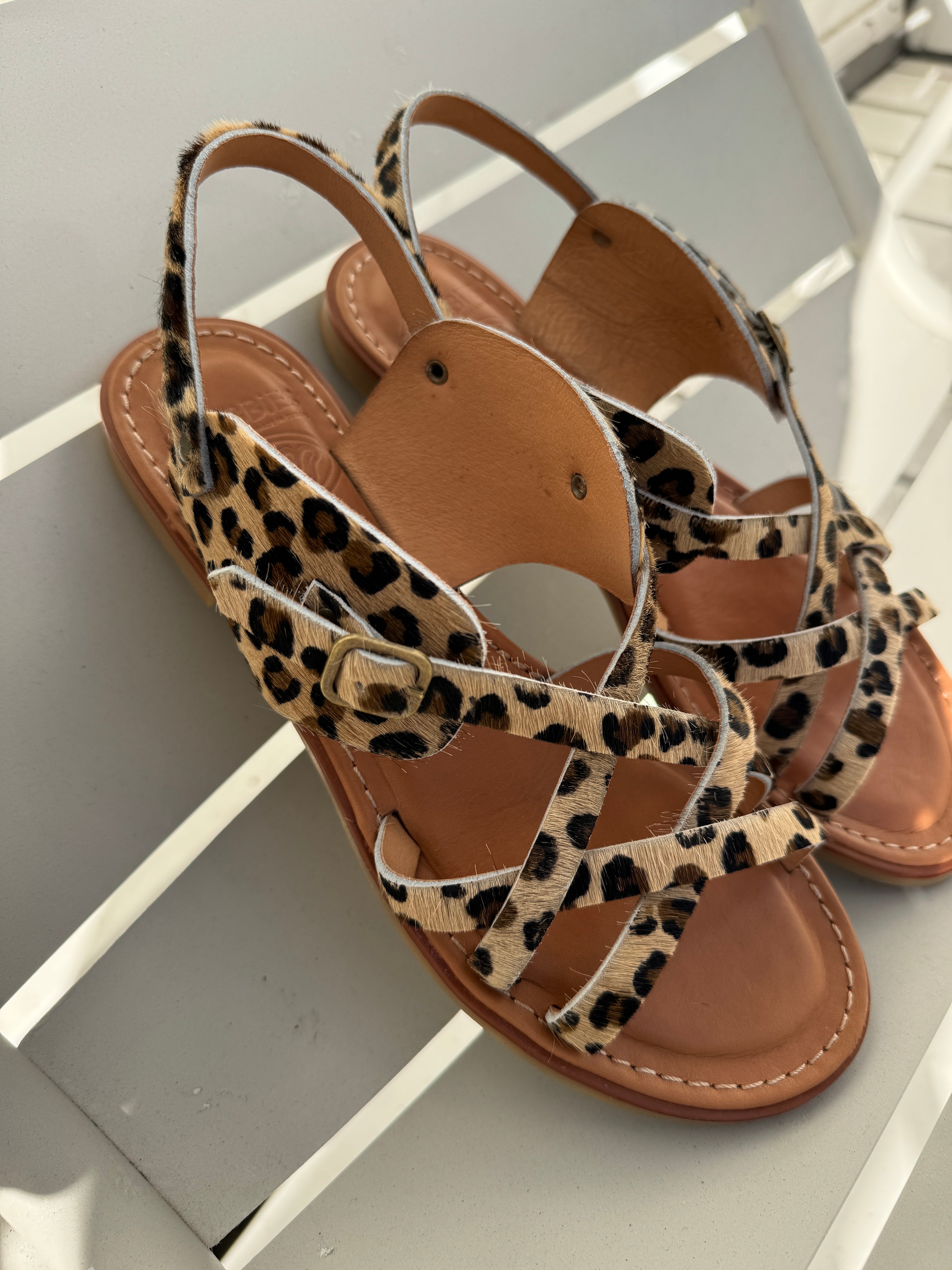 Sandaal - Angel Cross leopard pony - Shabbies