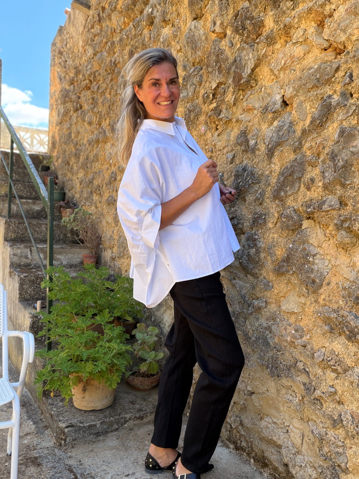 Blouse - Anabel Oversize Shirt - TOODAY