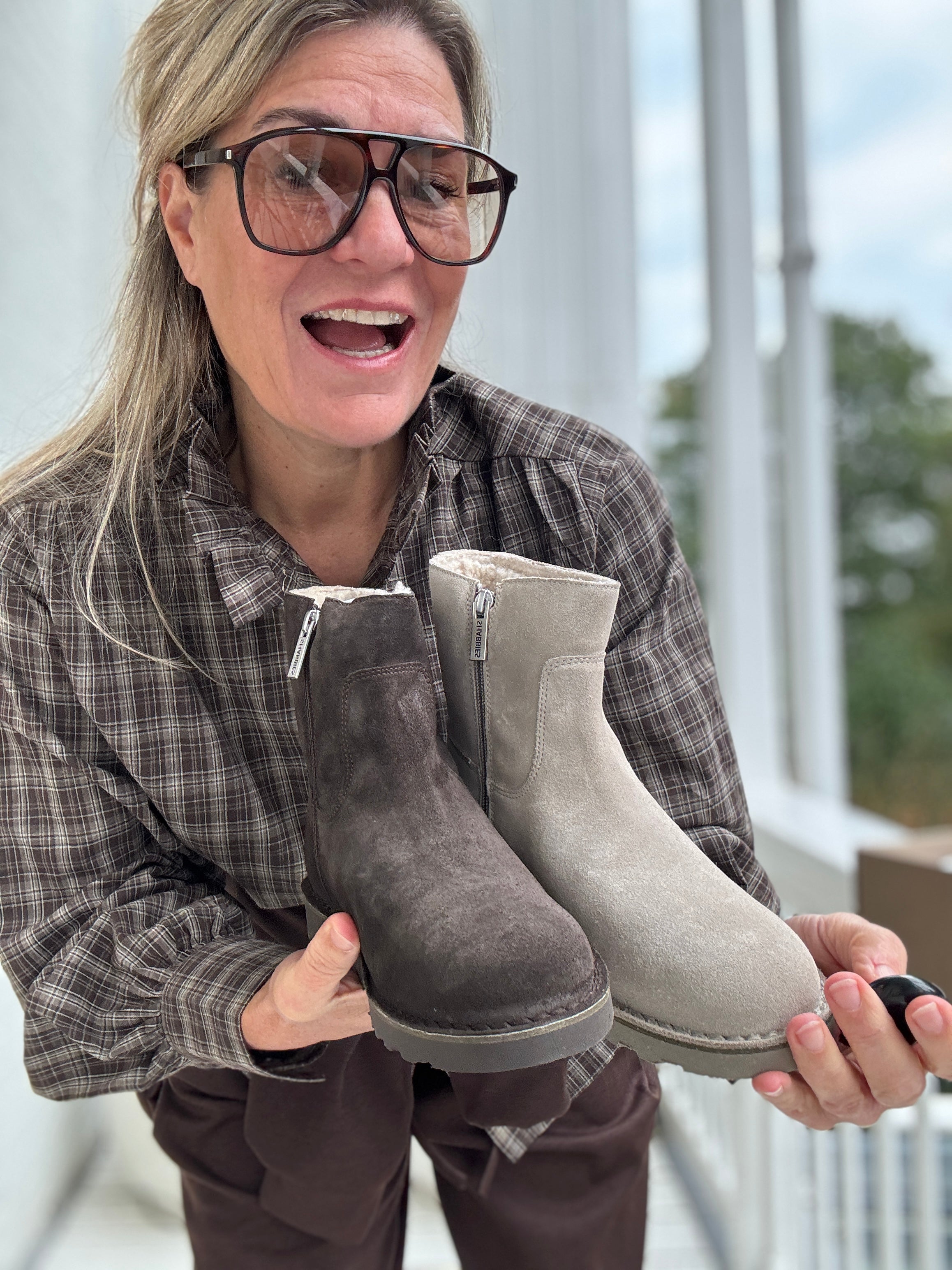 Boot - PALISSA MIA ZIP suede - Shabbies