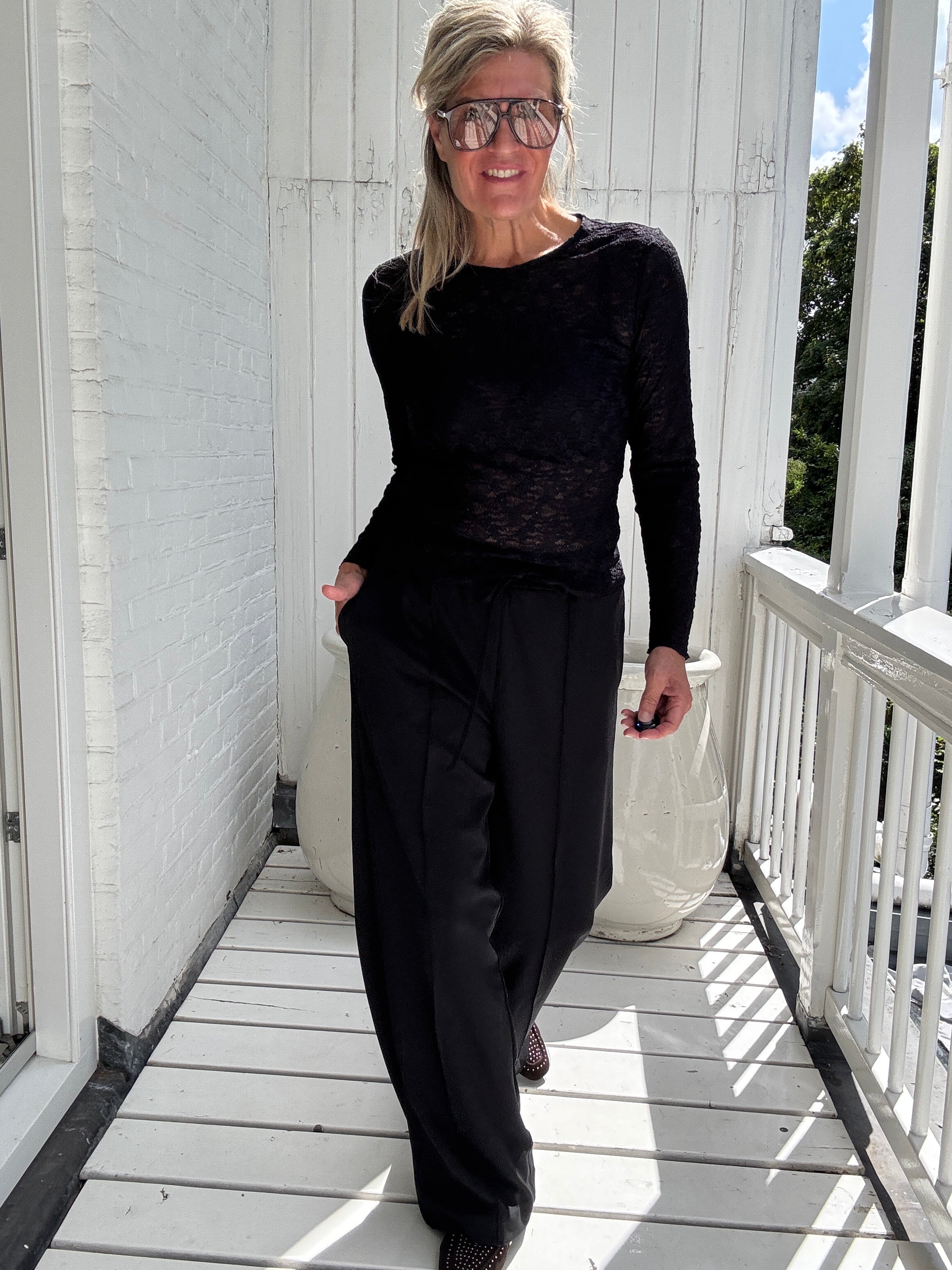 Broek - CLUA HW WIDE PANTS - Vila