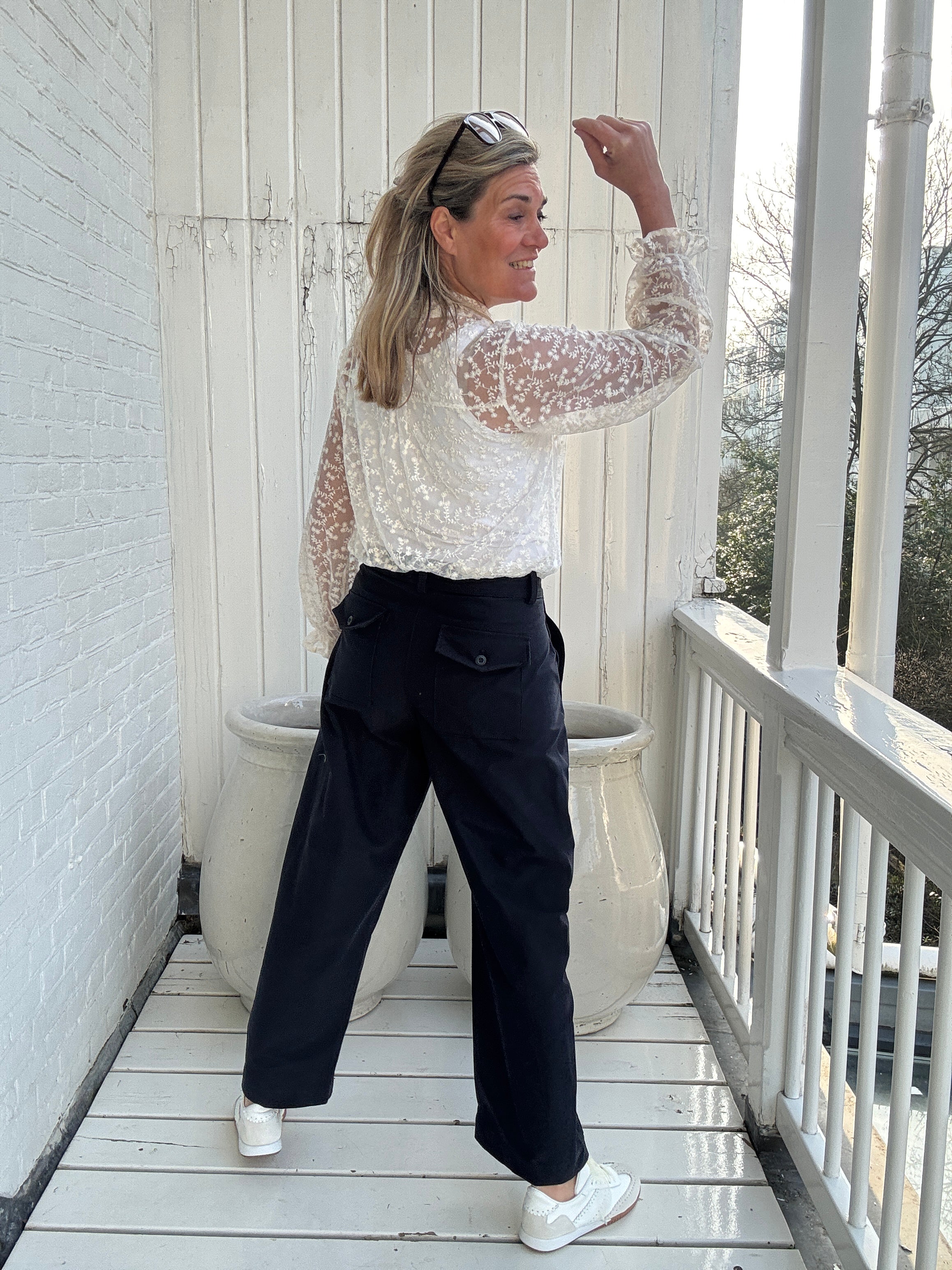 Barrel pant - CLAIR - Only