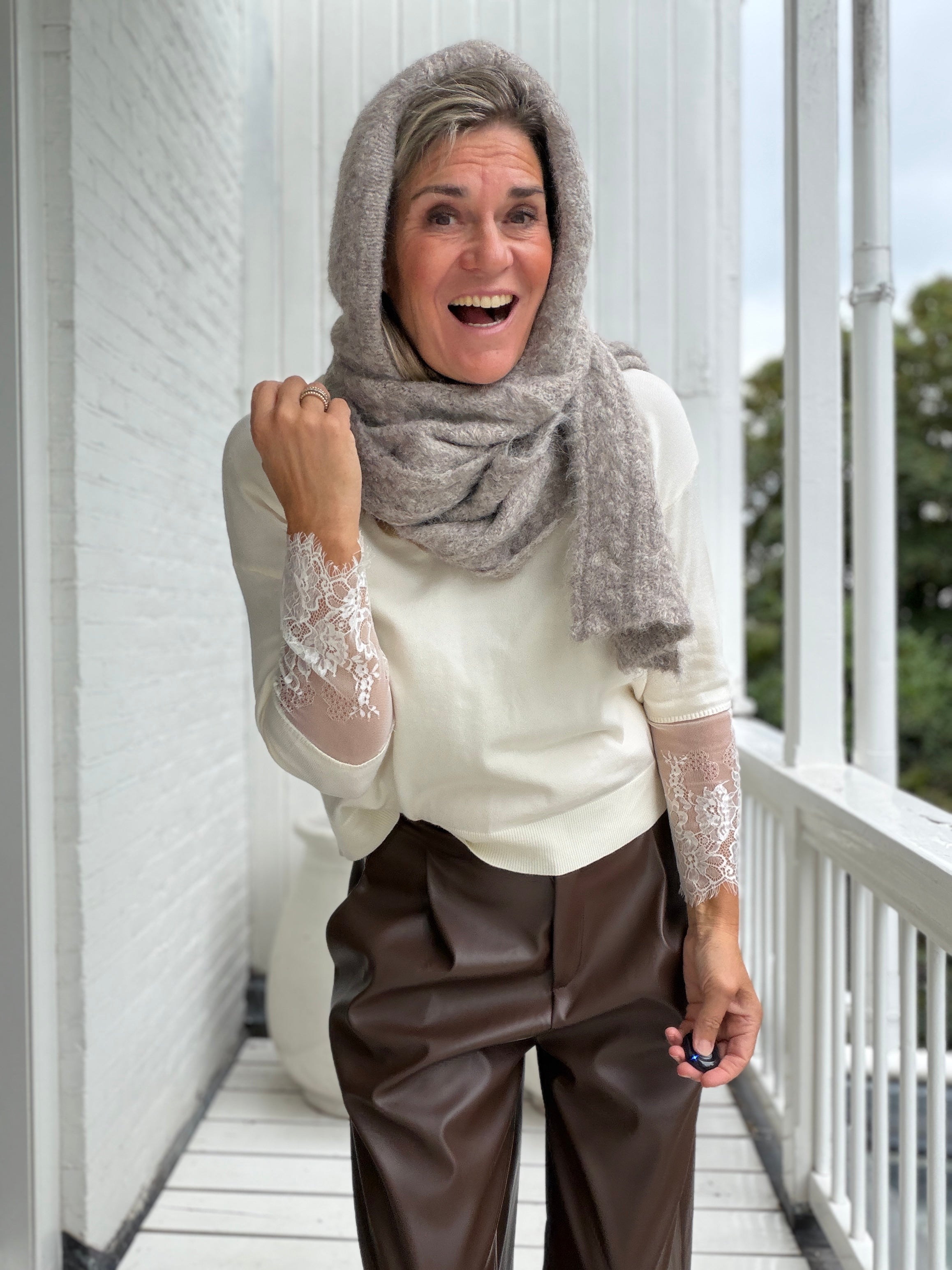 Balaclava - MILU CABLE SCARF KNIT BALACLAVA 146 - Object Collectors Item