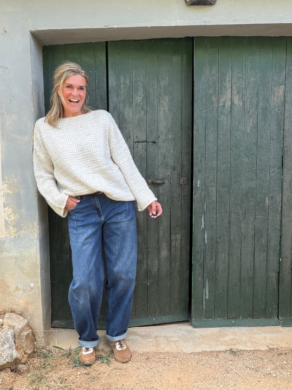 Oversized trui Etta met boothals – foto 3