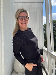 Trui - ANABELLA LS BLING O-NECK KNT - Only