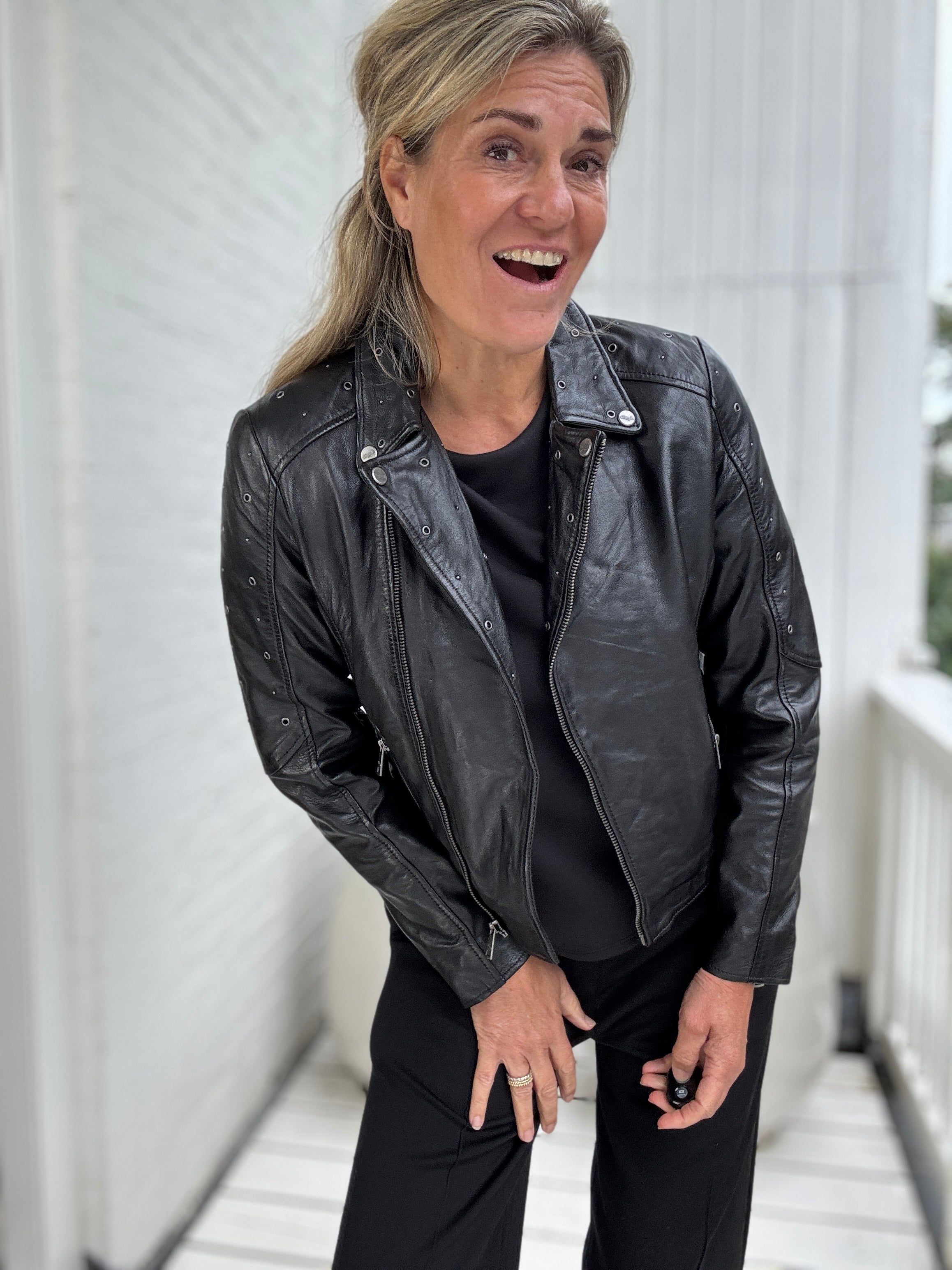 Women biker jacker - Sharli - Mauritius