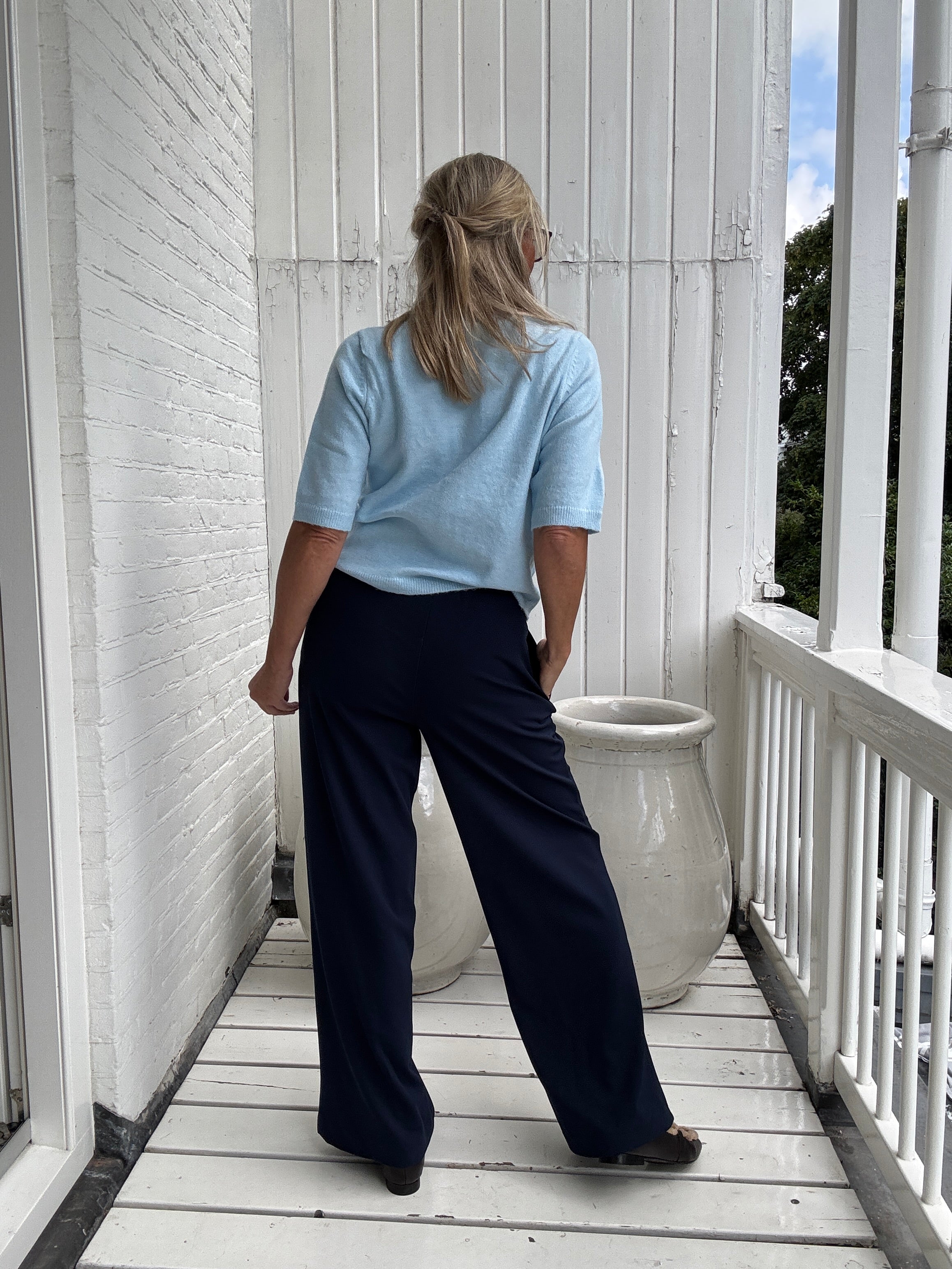 Broek - CLUA HW WIDE PANTS - Vila