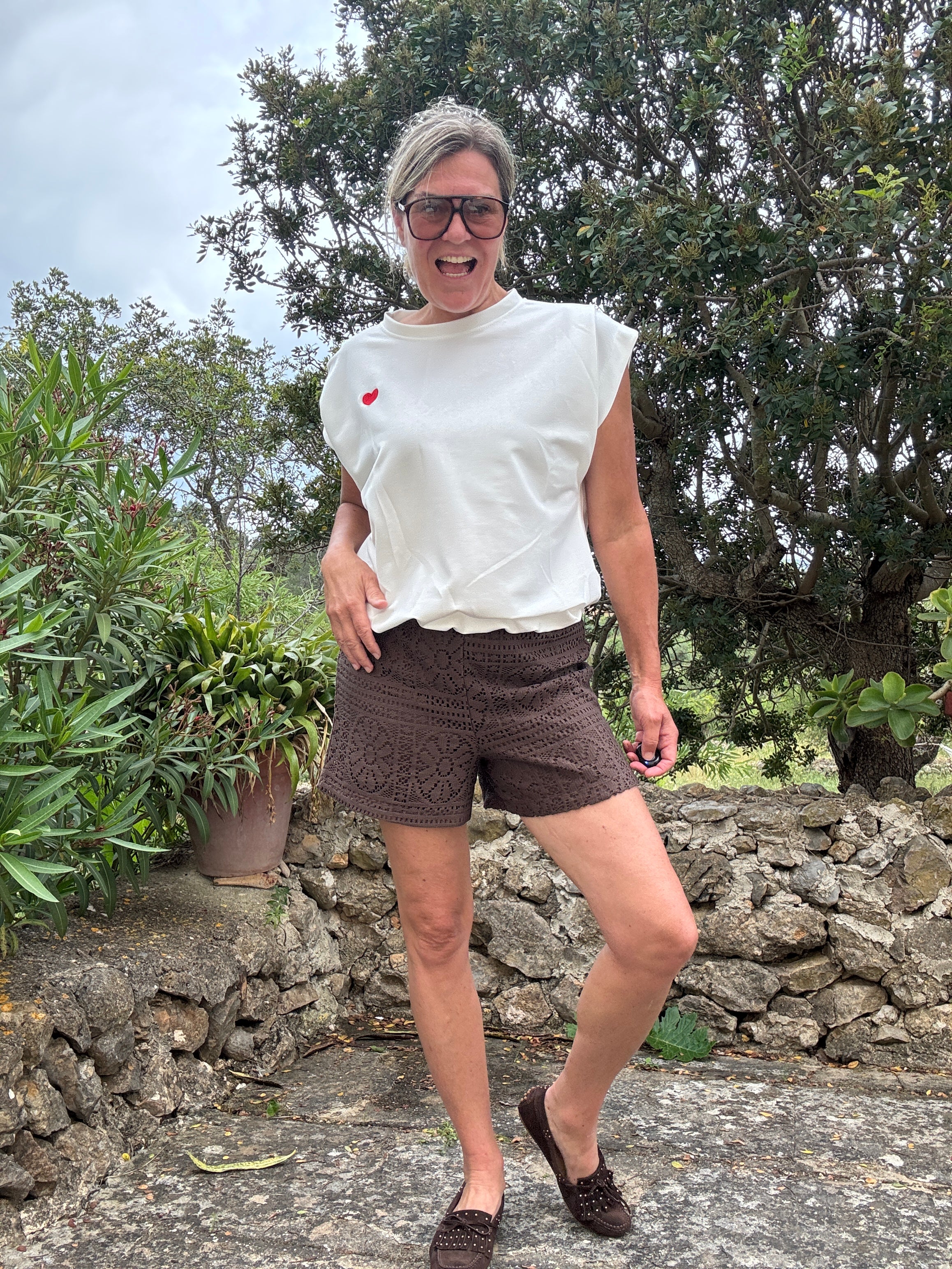 Short - MERINDA HW SHORTS/VOL - Vila
