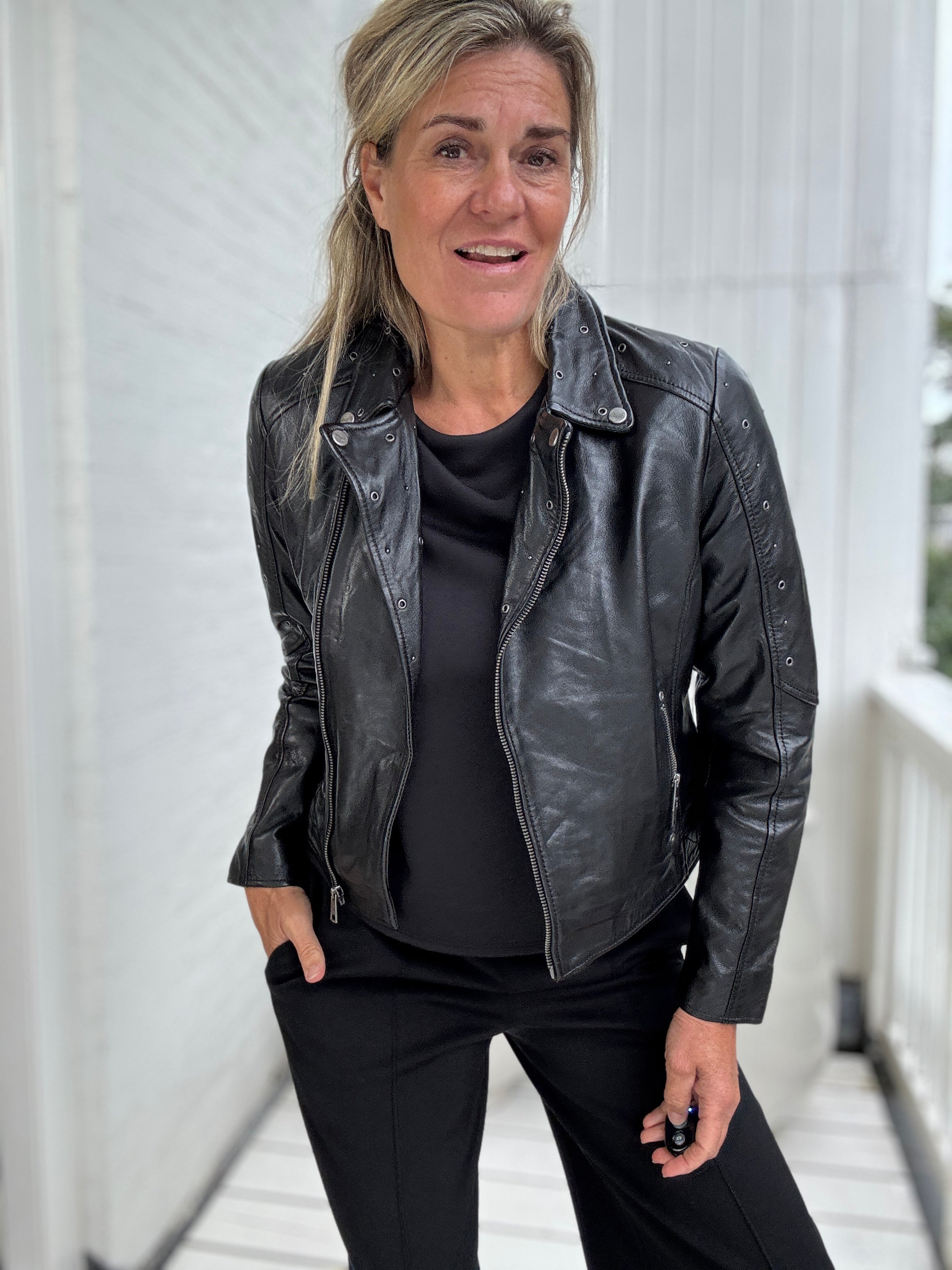 Women biker jacker - Sharli - Mauritius