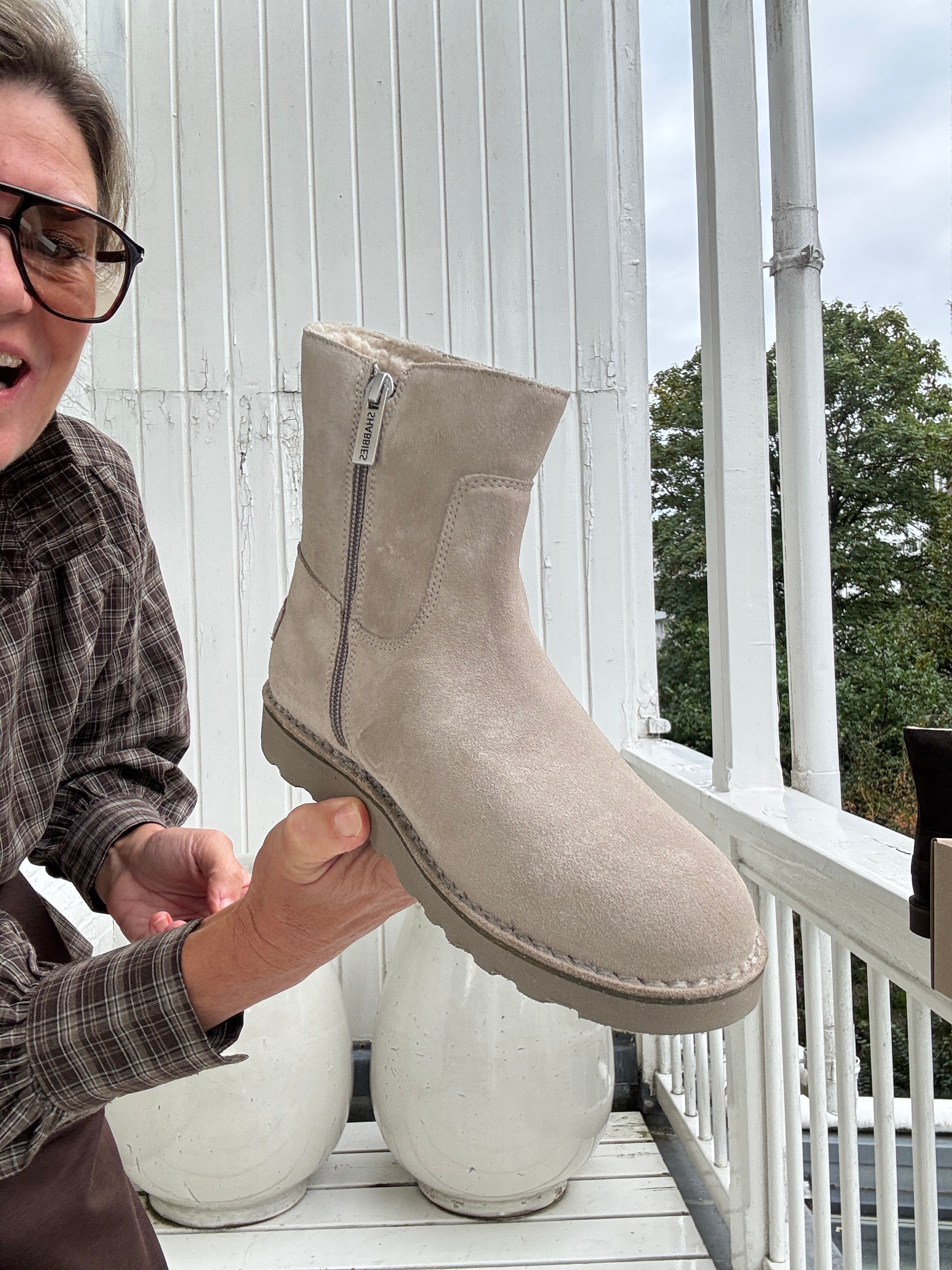 Boot - PALISSA MIA ZIP suede - Shabbies