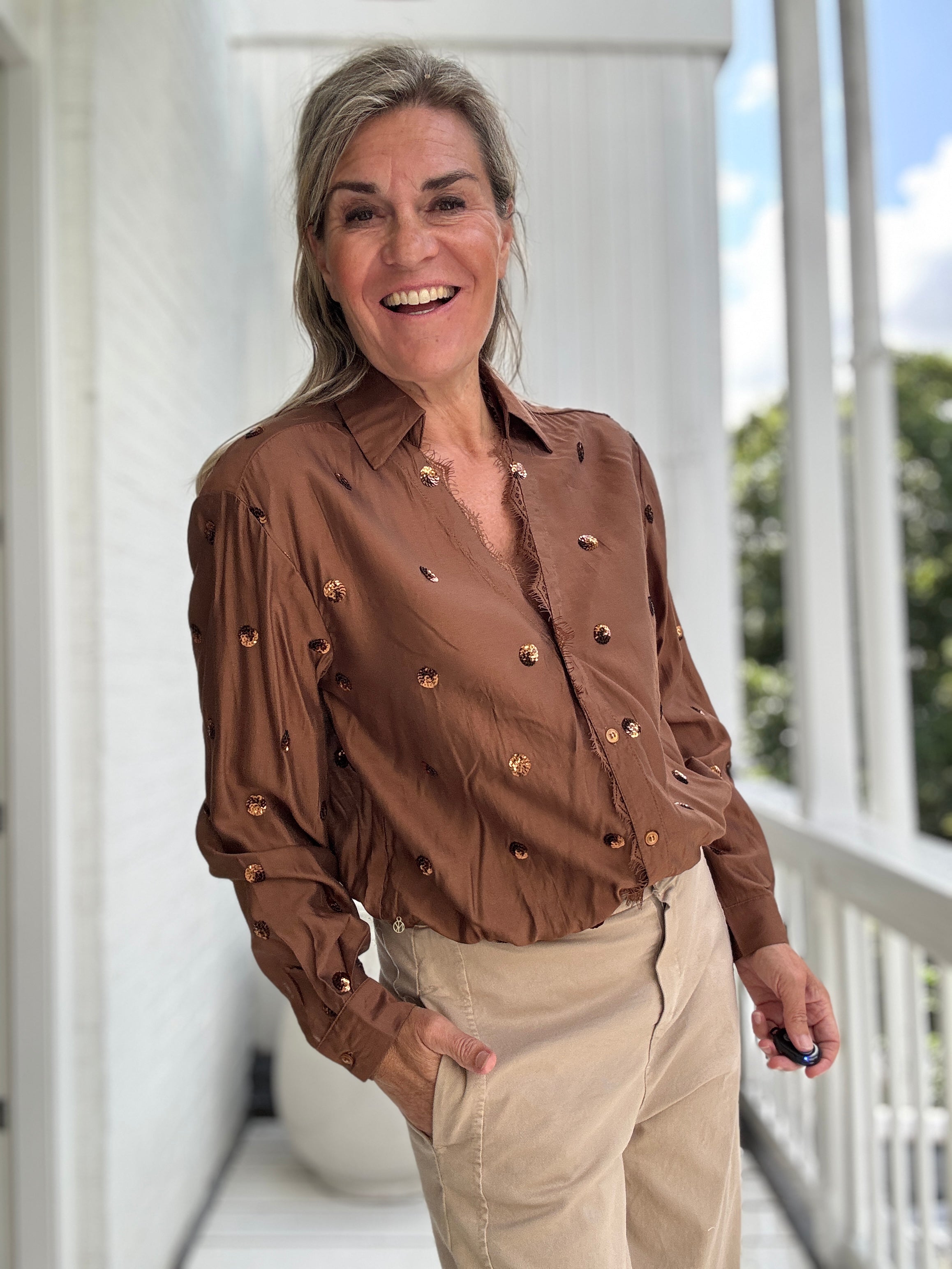 Anika Blouse Paillet - Nukus