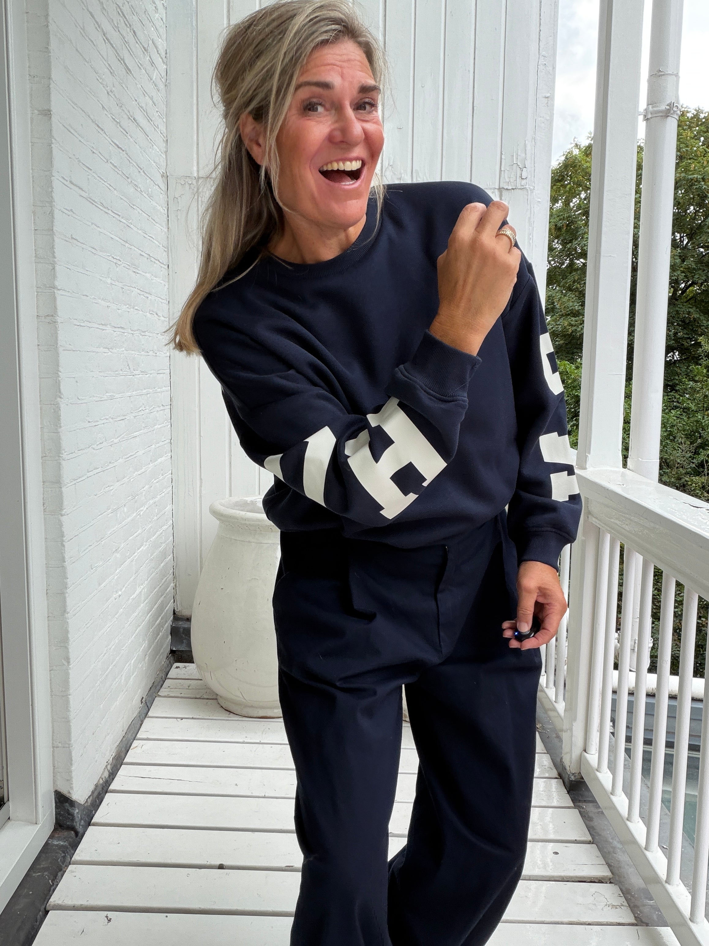 Sweater - SWEAT LS BACK/SLEEVE PRINT - Only