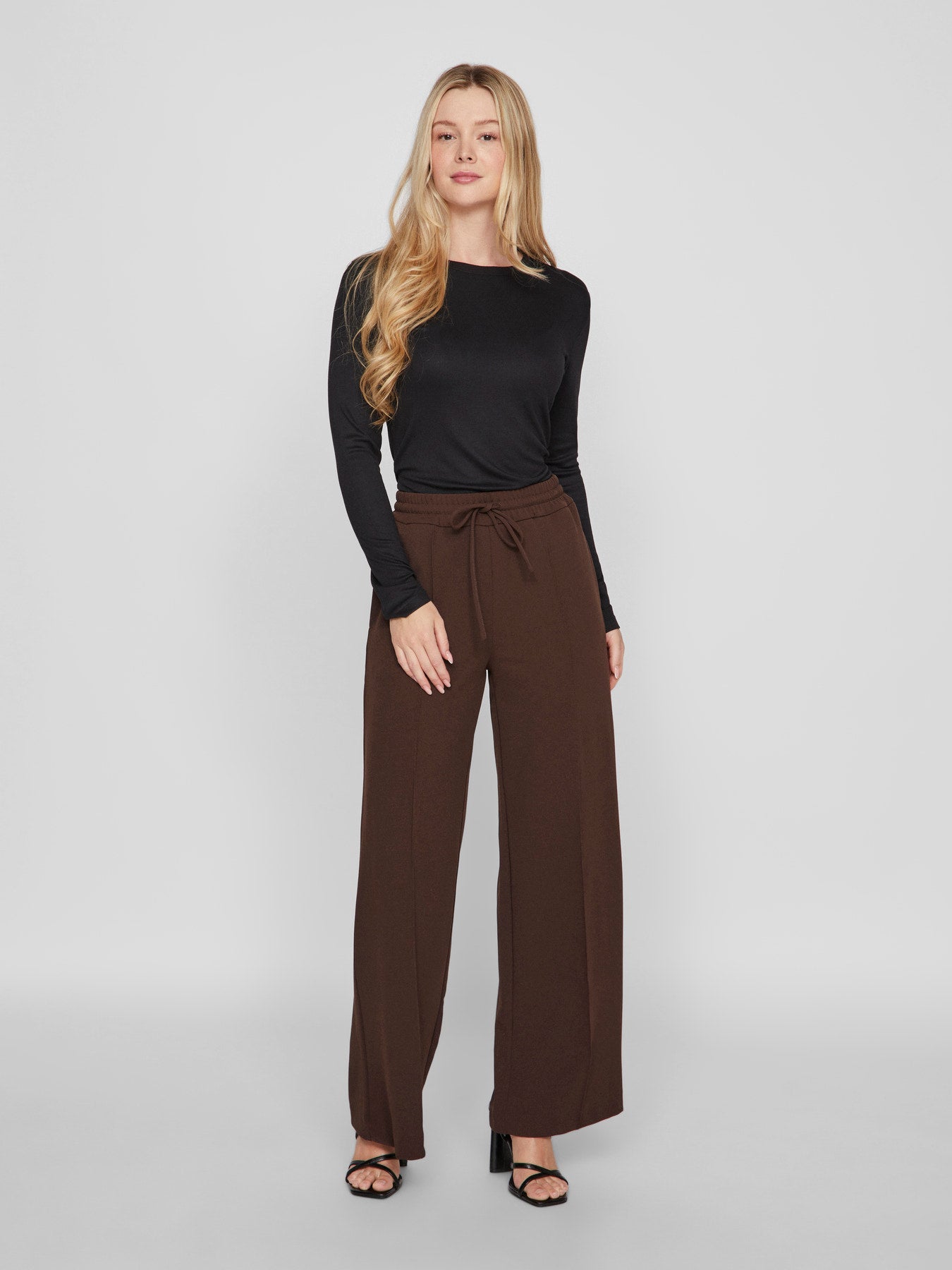 Broek - CLUA HW WIDE PANTS - Vila