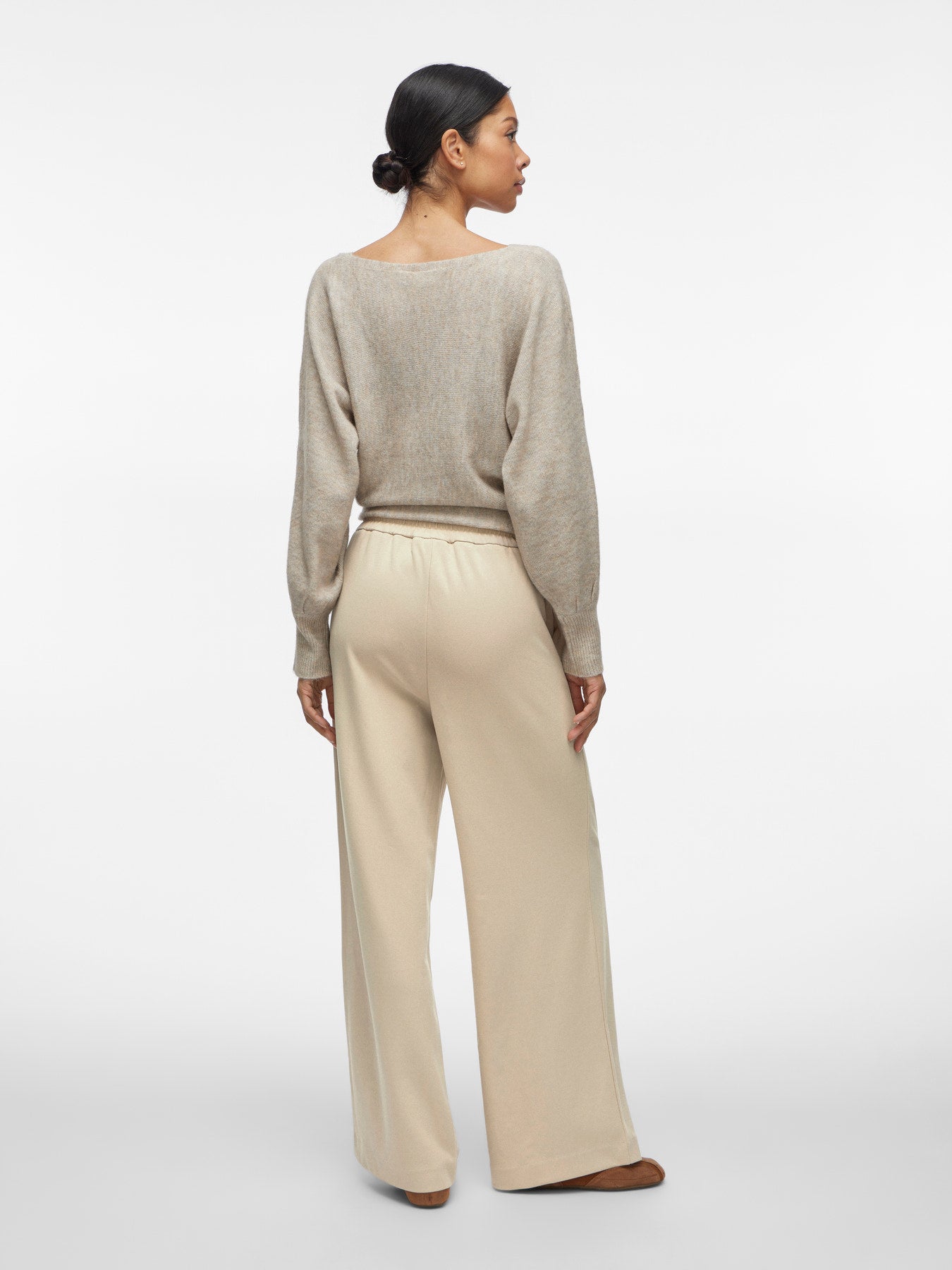 Broek - CLUA HW WIDE PANTS - Vila