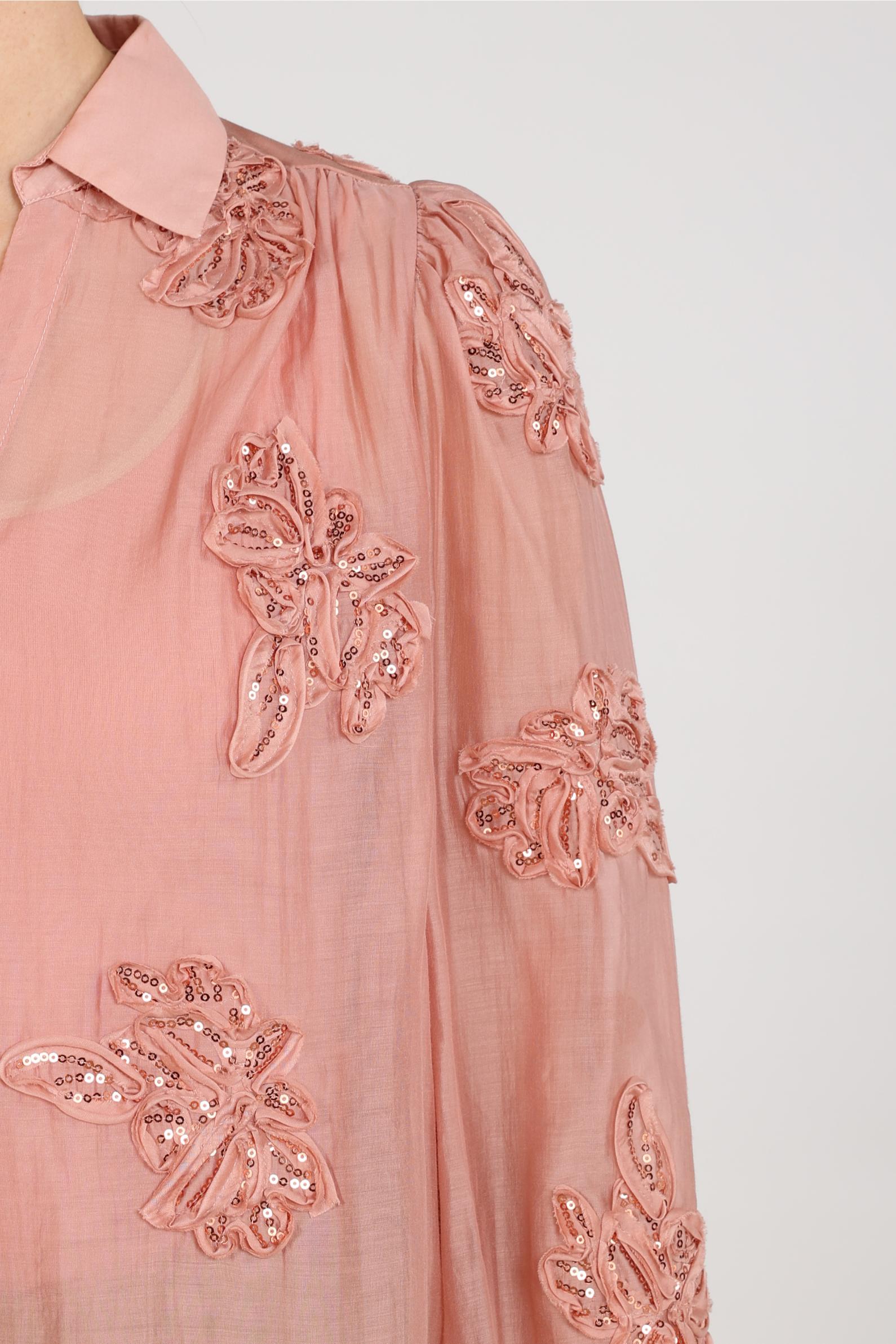 Blouse - Antonella Blouse Paillet Flower - Nukus