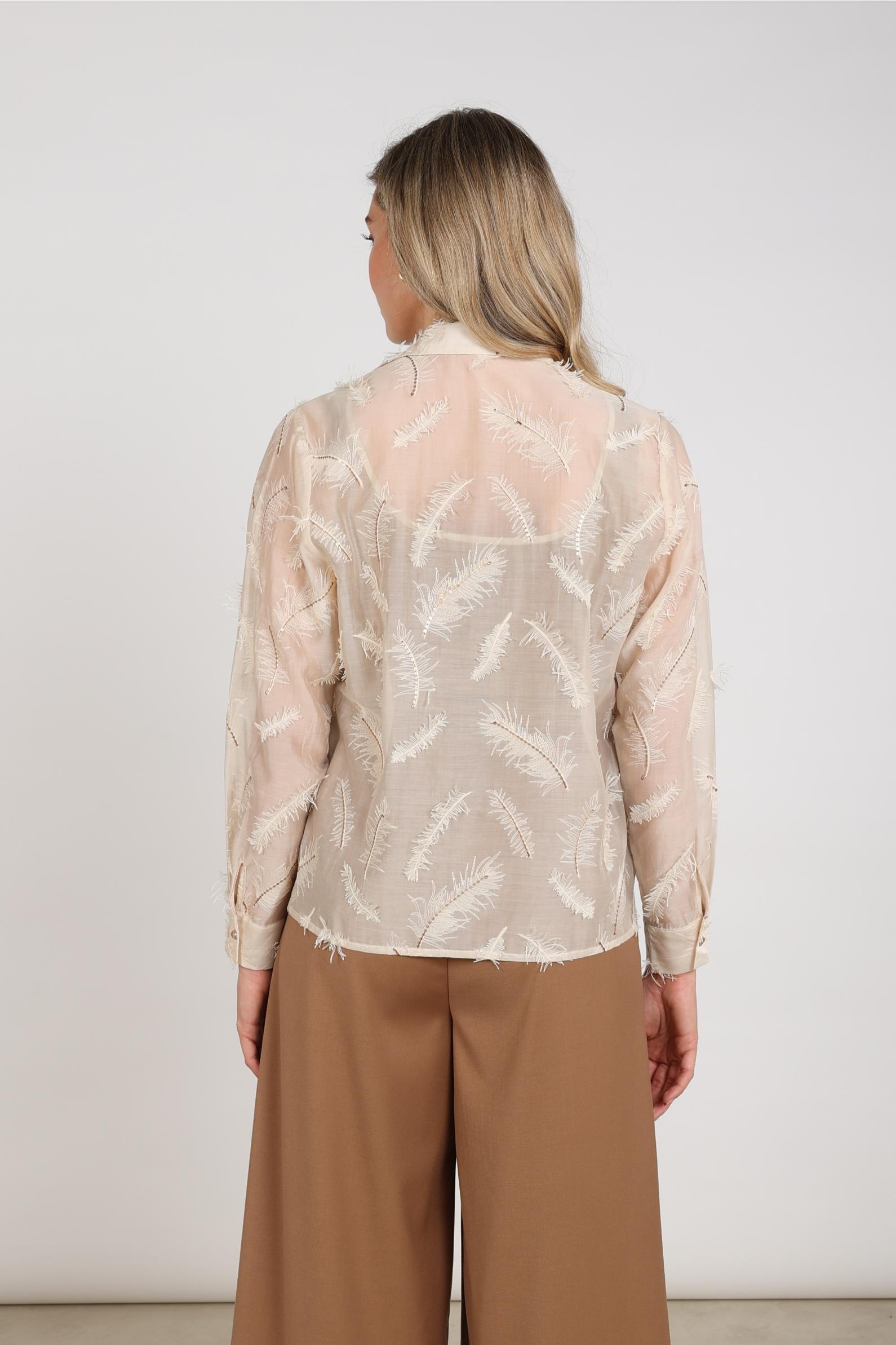 Aysha Blouse Feathers - Nukus