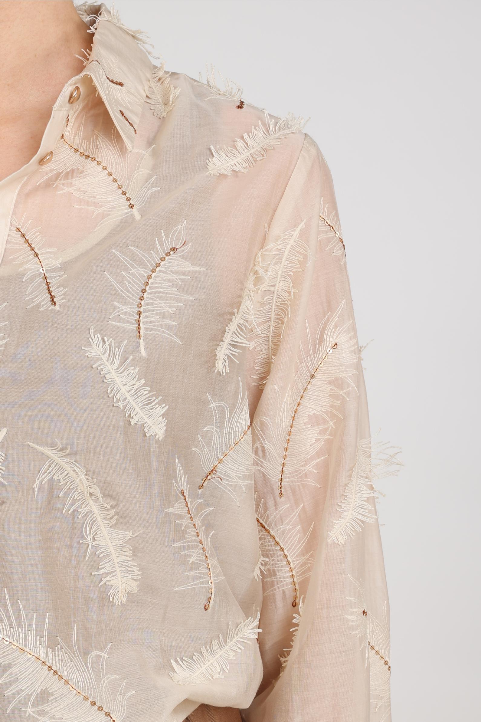Aysha Blouse Feathers - Nukus
