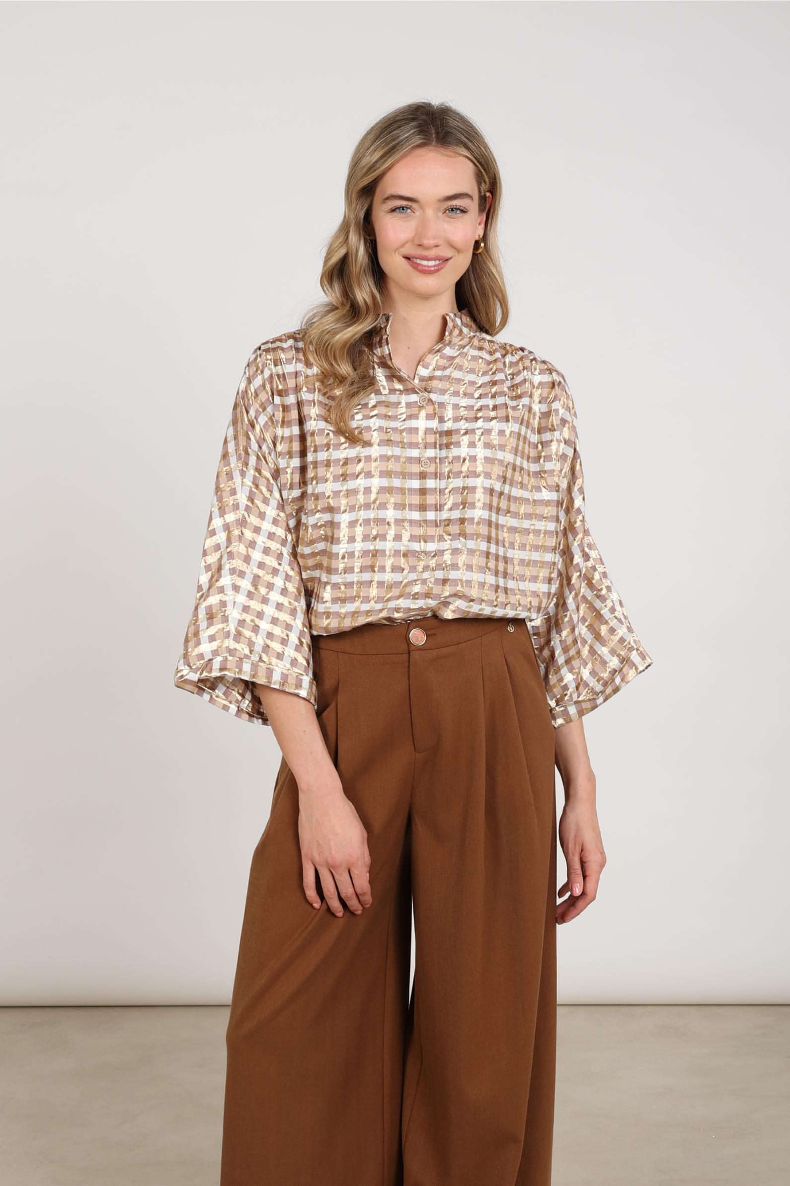 Blouse - Maya Blouse Check - Nukus