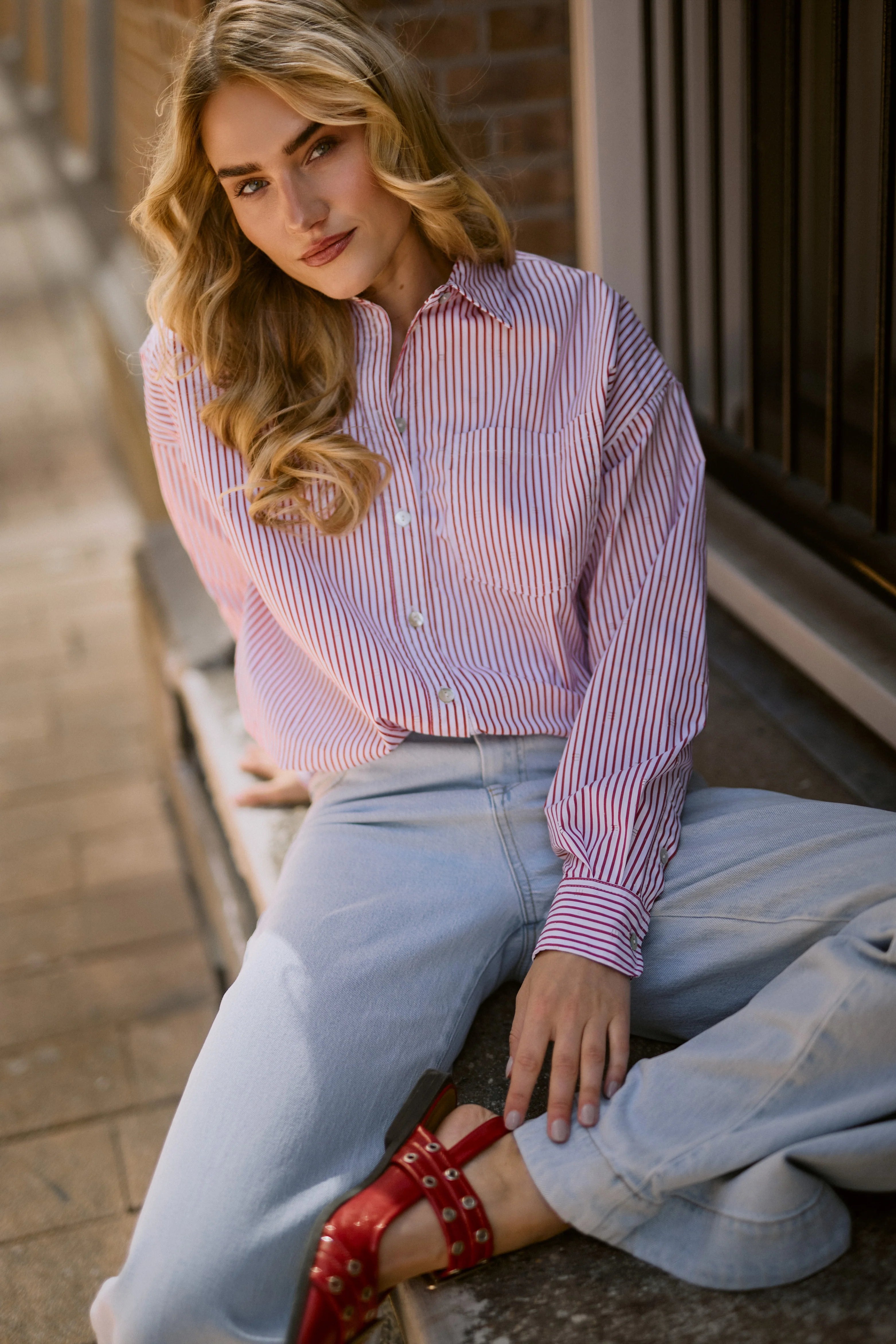 Ariana Blouse Stripe - Nukus