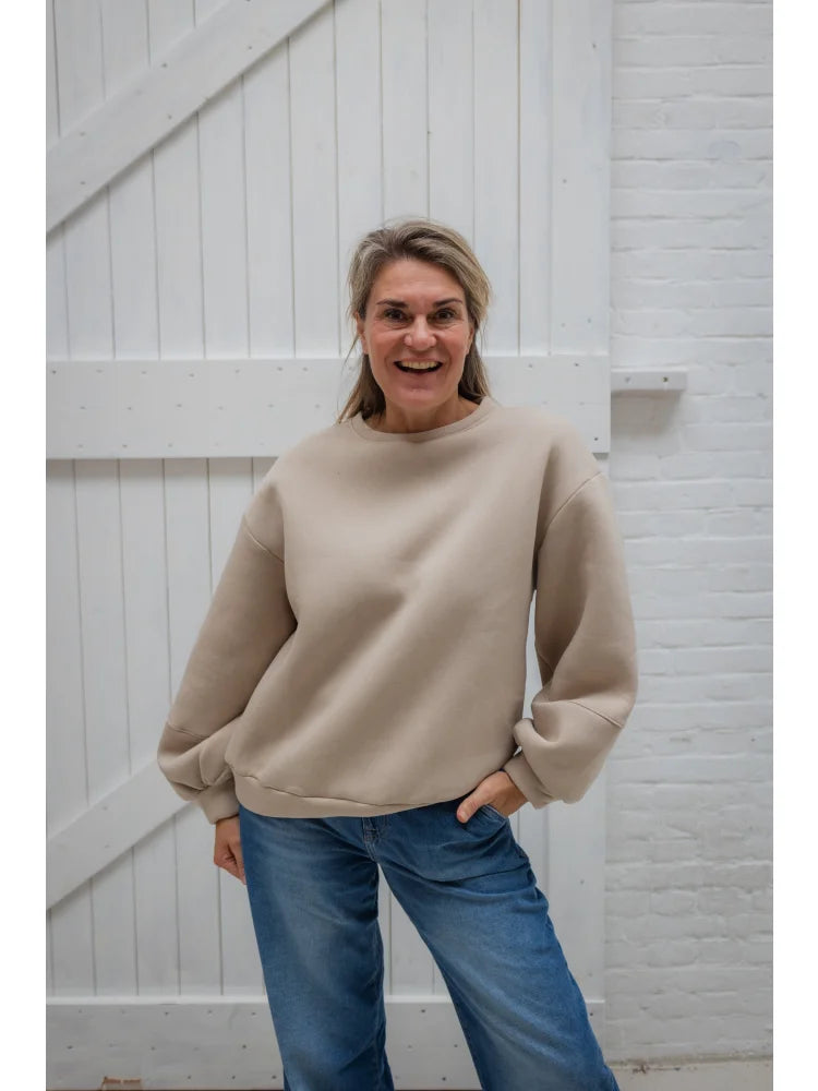 Sweater - Hanneke Cartouche By Suus Beige / One Size